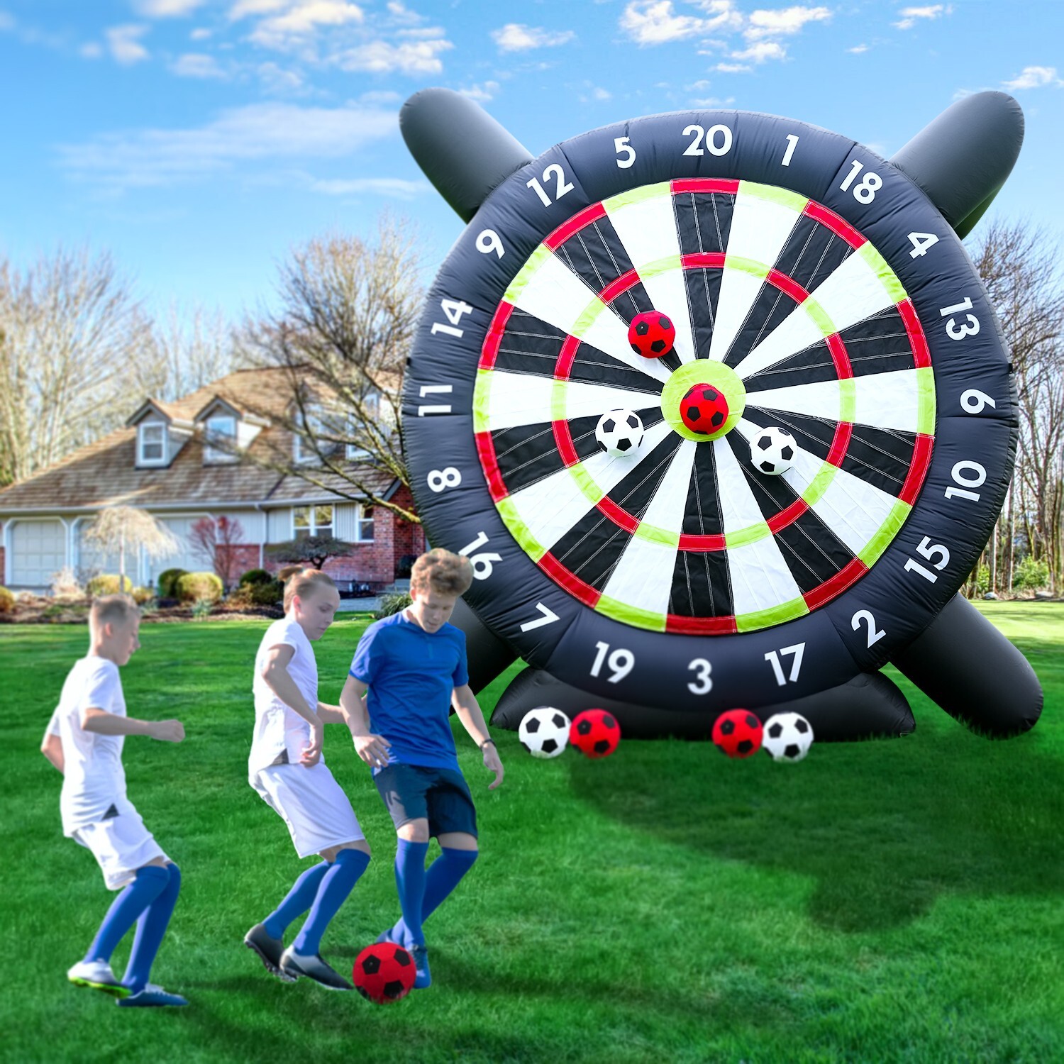 Giant Inflatable Soccer Kick Dart Board Rental Maryland